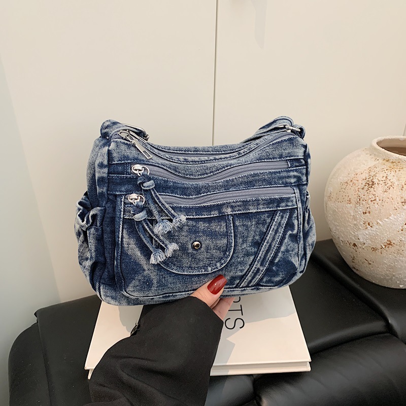Women'S Kipling Bags - Сумка-рюкзак из синего денима в стиле