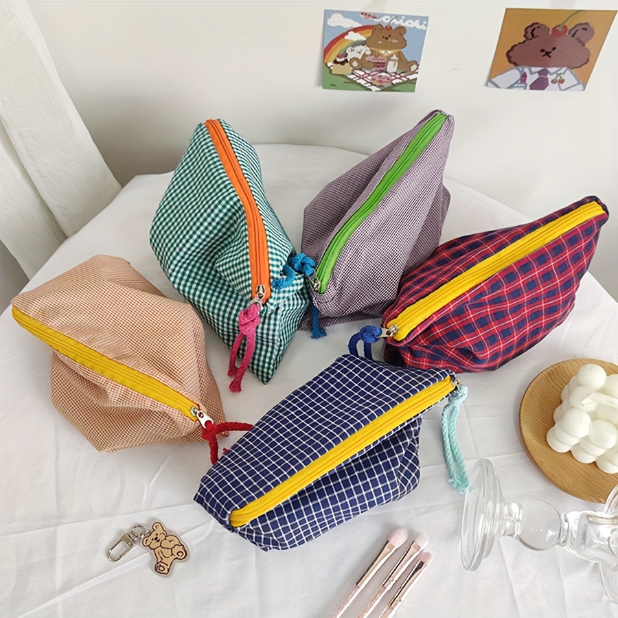 Women Bags Sale - Лидер продаж, женская клетчатая косметичка, большая