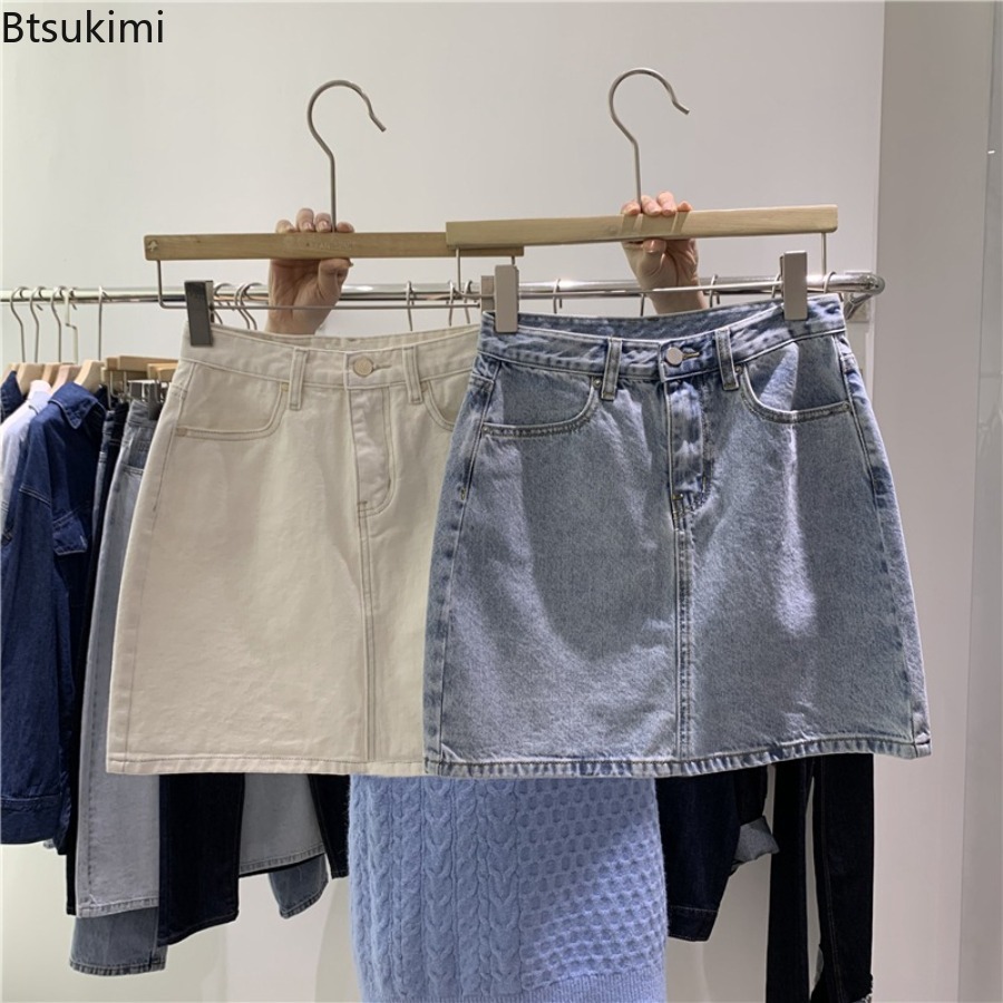 Women Bags Jeans - Новая летняя джинсовая мини-юбка 2026 года