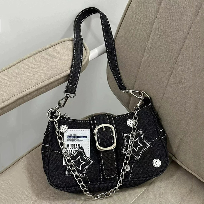 Women Bags Jeans - Модные женские сумки Y2K с узором