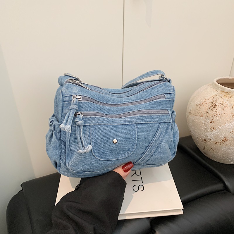 Сумка-рюкзак из синего денима  – обзор и цена Women'S Kipling Bags