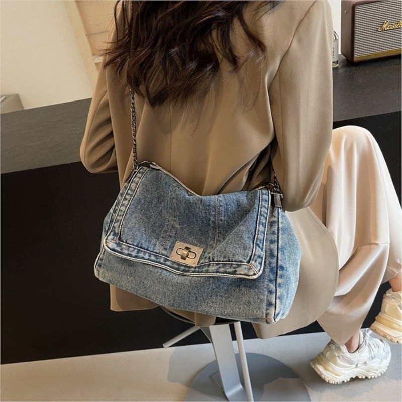 Винтажная джинсовая большая су – обзор и цена Women Bags Jeans