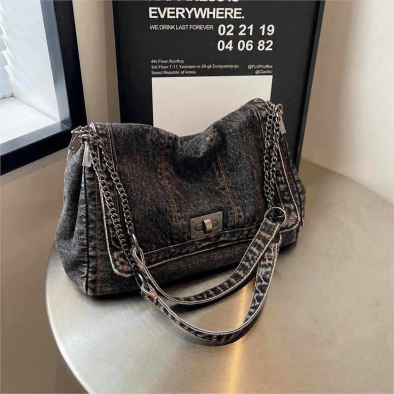 Винтажная джинсовая большая су – обзор и цена Women Bags Jeans